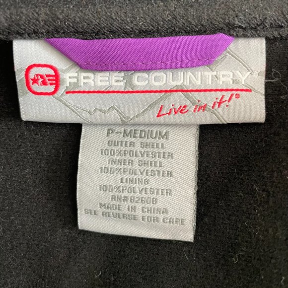 Womens Free Country Black hooded Soft Shell Jacket - Picture 4 of 4